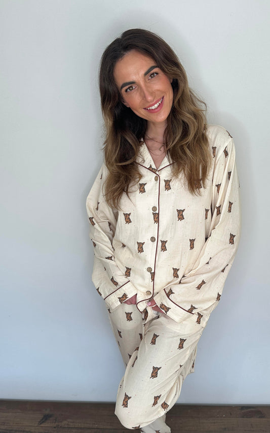 Off-White Chihuahua Cotton Pyjamas