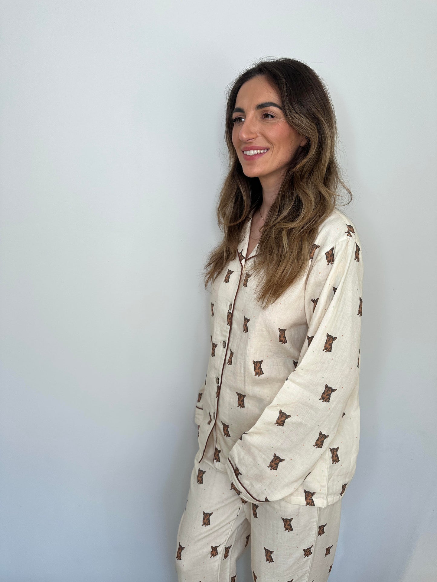 Off-White Cotton Pyjamas