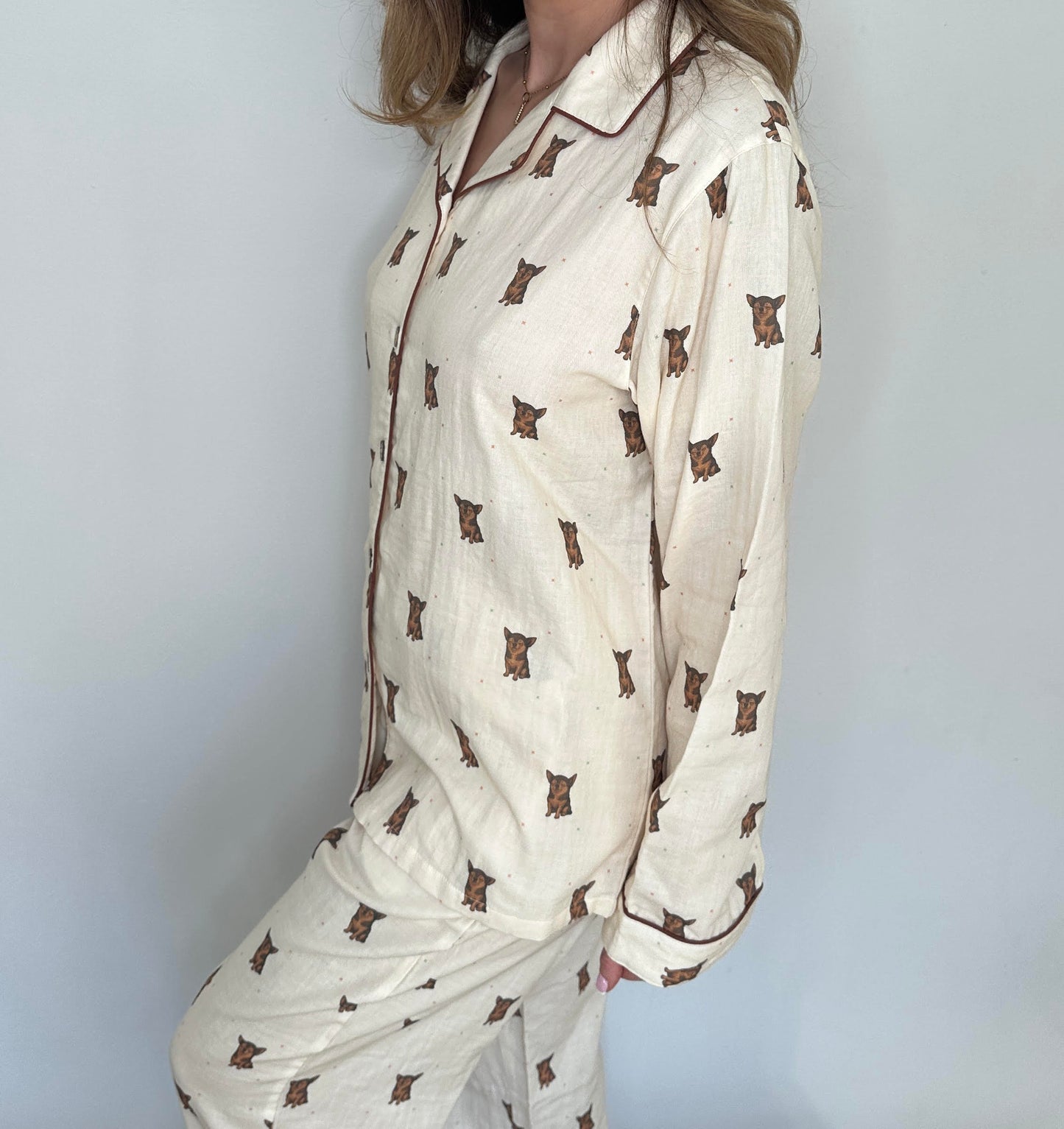 Off-White Cotton Pyjamas
